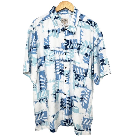 Quicksilver Waterman Collection Men’s Canoes Reef Button Front Shirt XXL - Picture 1 of 14
